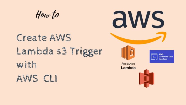 Lambda S3 Trigger Configuration using AWS CLI