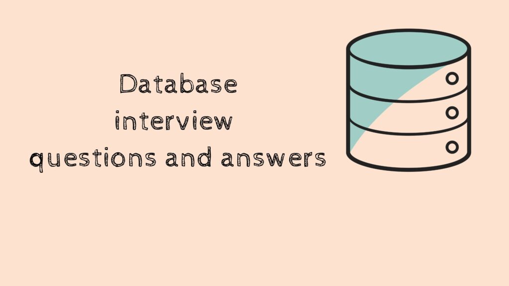 database interview question