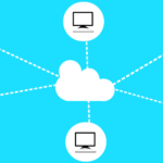 system internet cloud computing concept illustration md