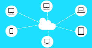 system internet cloud computing concept illustration md