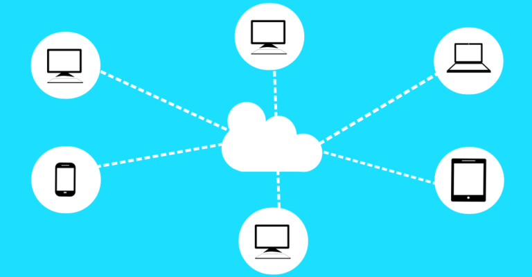 system internet cloud computing concept illustration md